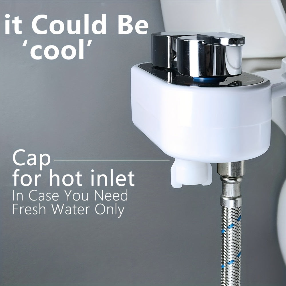 Bidet à Eau Chaude & Froide – Contrôle de Température et Double Jet Lavant (Adaptateur Européen 3/8”)