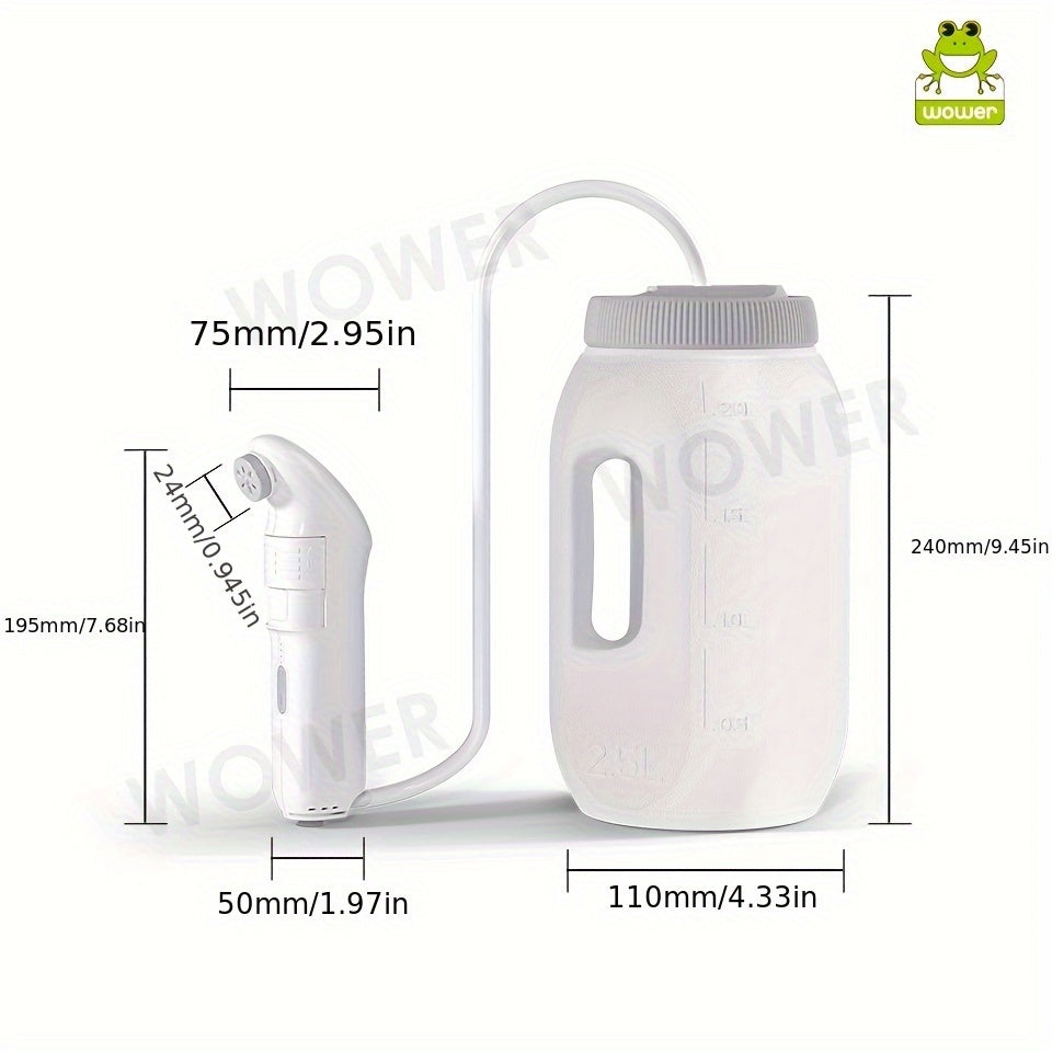 Bidet Portable Électrique – Rechargeable & Étanche IPX6 (2,5L)