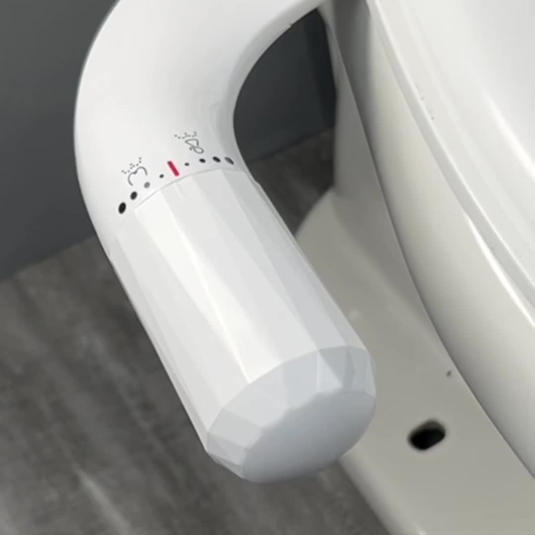 Bidet Mécanique à Eau Froide – Double Jet Hygiénique & Pression Réglable (Adaptateur 3/8” EU)