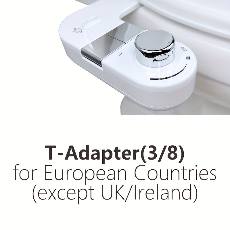 Bidet Mécanique Réglable – Double Jet & Angle Ajustable (avec Adaptateur Métallique 3/8”)