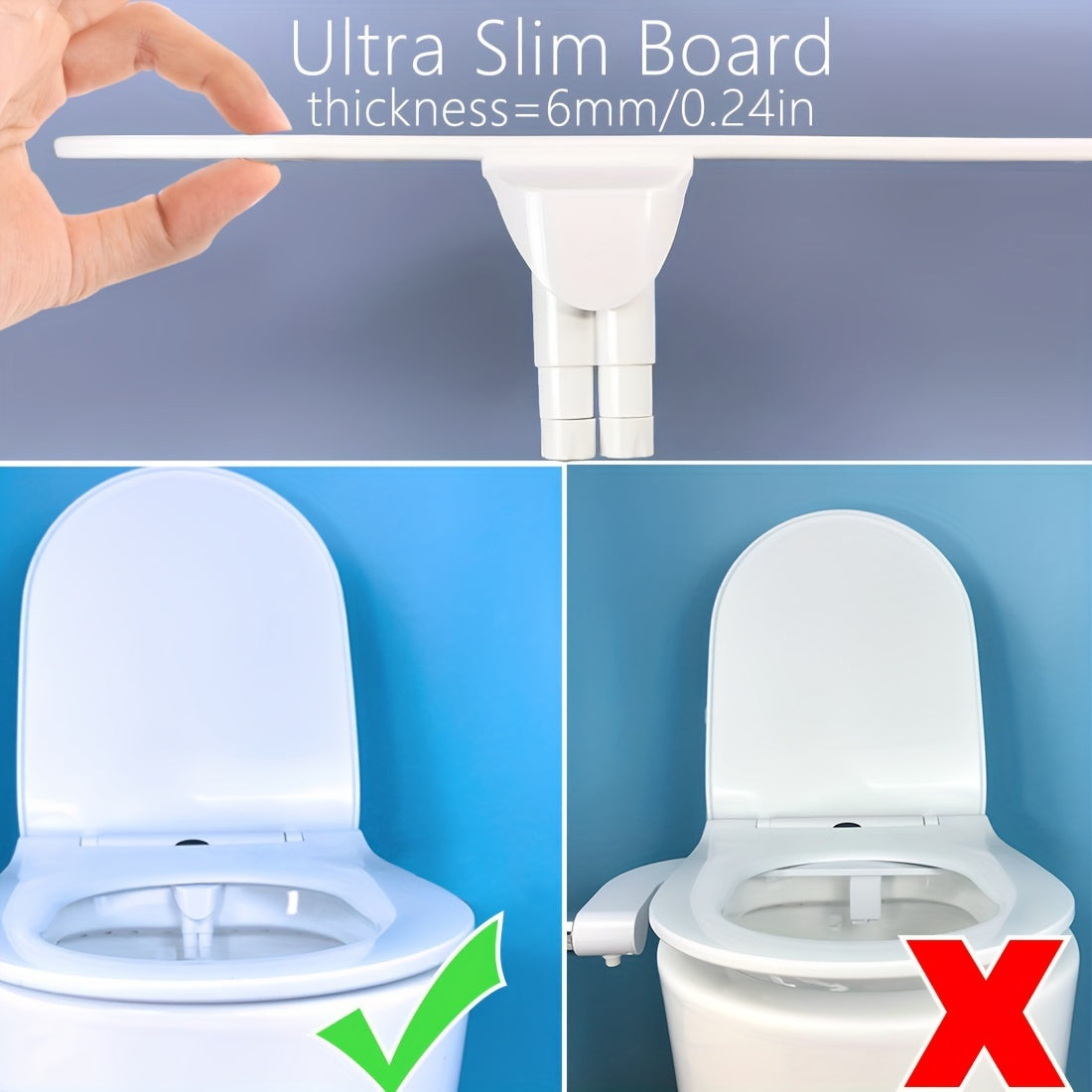 Bidet Mécanique à Boutons – Lavage Arrière & Féminin avec Buse Autonettoyante