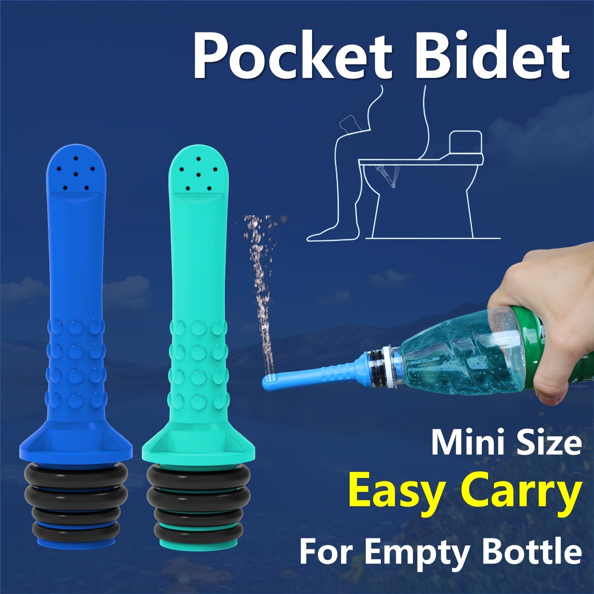 Embout Pulvérisateur Universel pour Bouteille – Hygiène Portable Sans Électricité