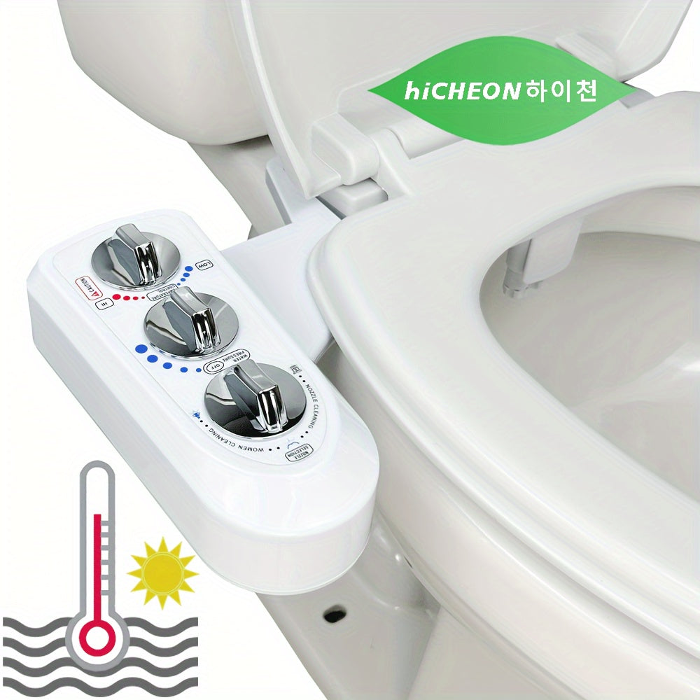 Bidet à Double Jet – Eau Chaude & Froide avec Contrôle de Température et Buse Autonettoyante