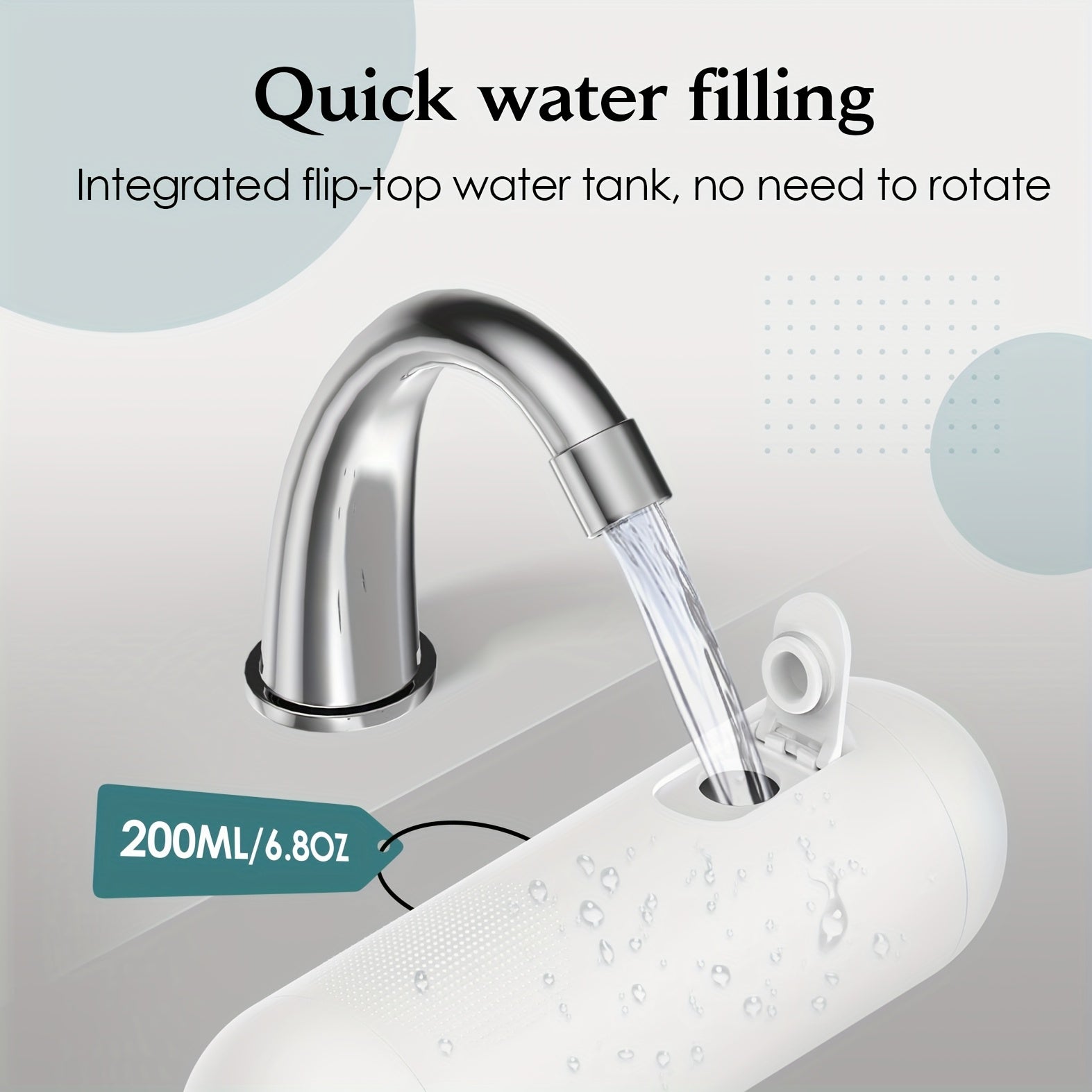 Bidet Portable Électrique Pliable – Rechargeable & Haute Pression (200 ml)