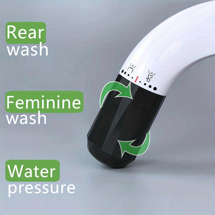 Bidet Mécanique à Eau Froide – Double Jet Hygiénique & Pression Réglable (Adaptateur 3/8” EU)