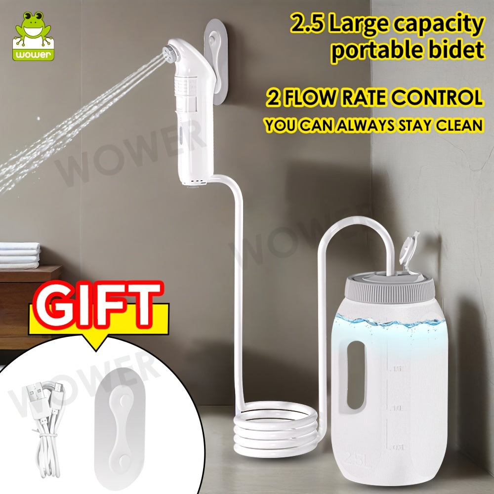 Bidet Portable Électrique – Rechargeable & Étanche IPX6 (2,5L)