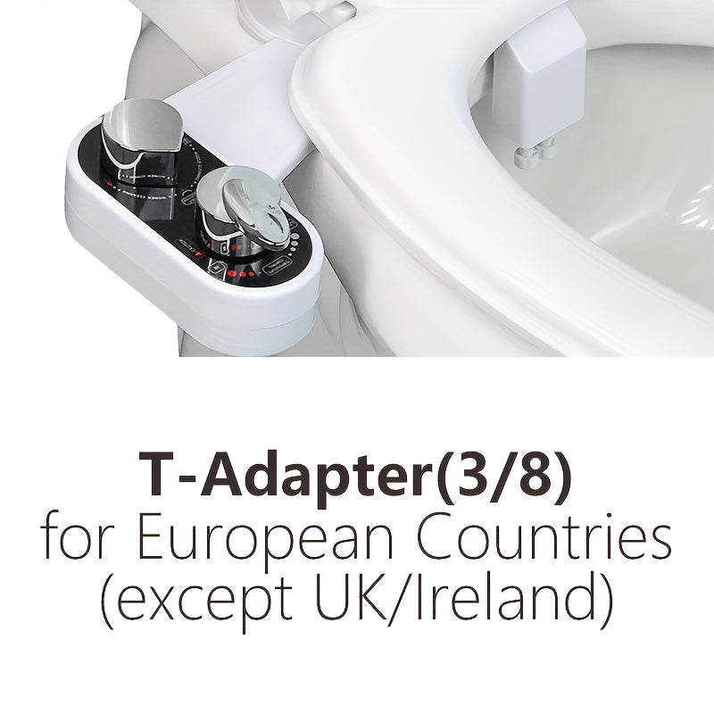 Bidet à Eau Chaude & Froide – Contrôle de Température et Double Jet Lavant (Adaptateur Européen 3/8”)