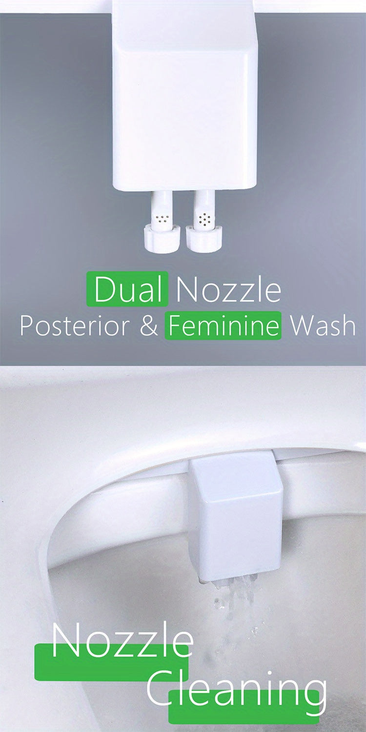 Bidet à Eau Chaude & Froide – Contrôle de Température et Double Jet Lavant (Adaptateur Européen 3/8”)