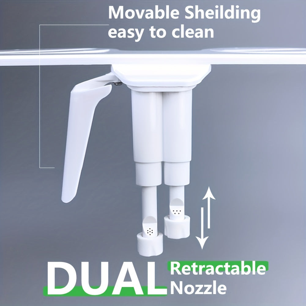 Bidet Mécanique Ultra Fin – Double Jet à Eau Froide avec Adaptateur Métallique 3/8