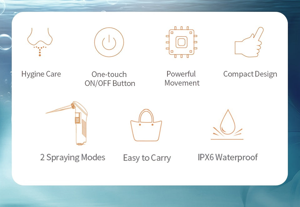 Bidet Portable Électrique – Rechargeable & Étanche IPX6 (2,5L)