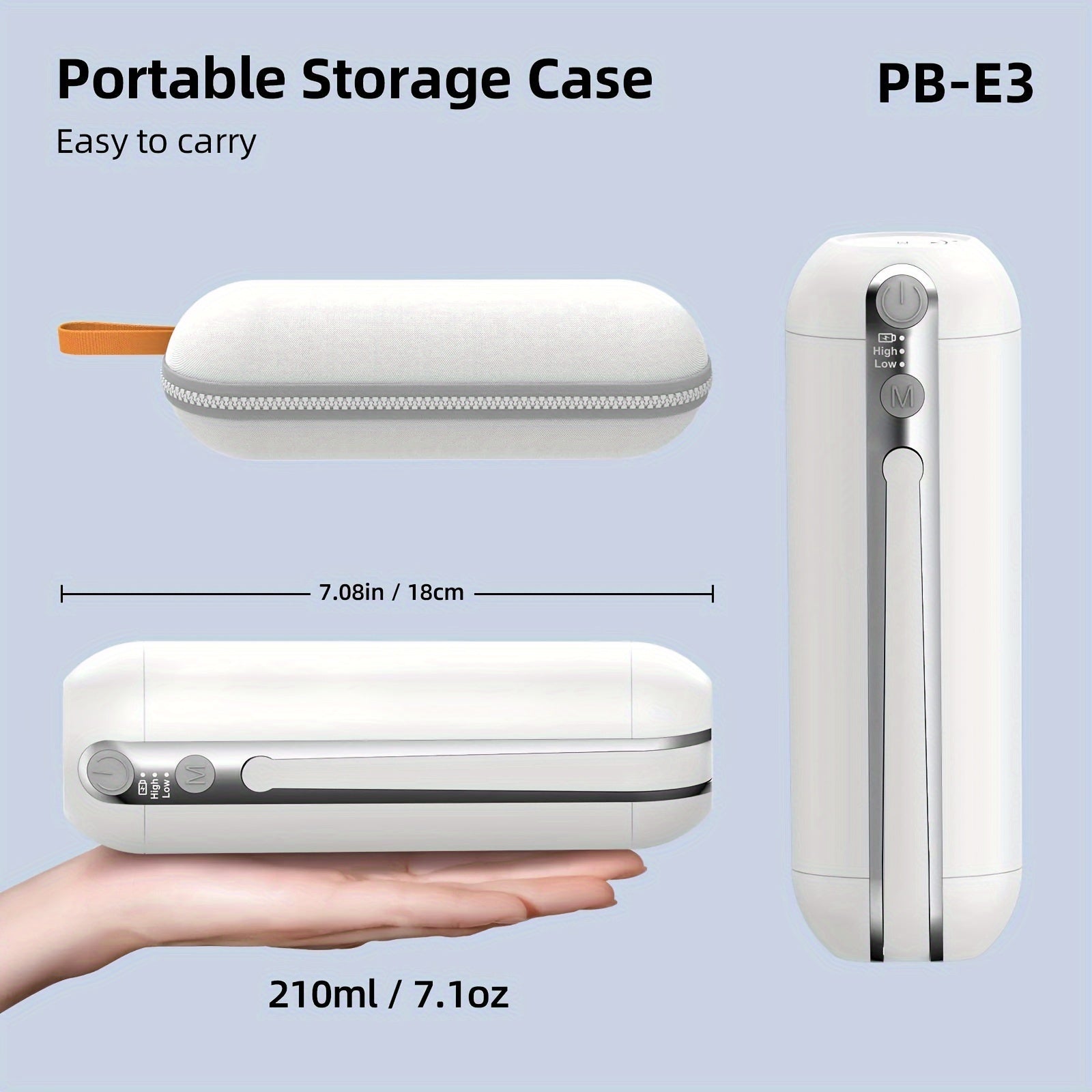 Bidet Portable Électrique Pliable – Rechargeable & Haute Pression (200 ml)