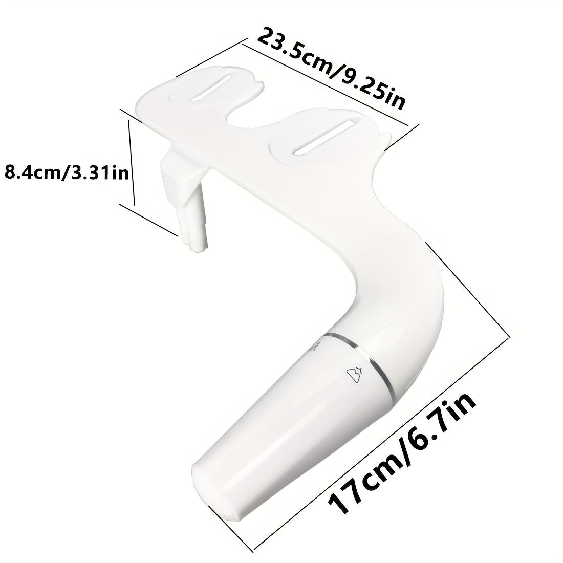 Bidet Mécanique à Commande Gauche – Jet Hygiénique à Eau Froide (Adaptateur 3/8” Inclus)