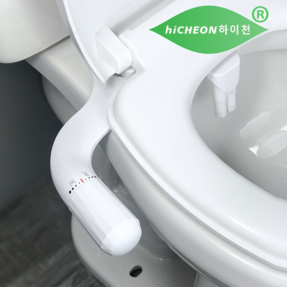 Bidet Mécanique à Eau Froide – Double Jet Hygiénique & Pression Réglable (Adaptateur 3/8” EU)
