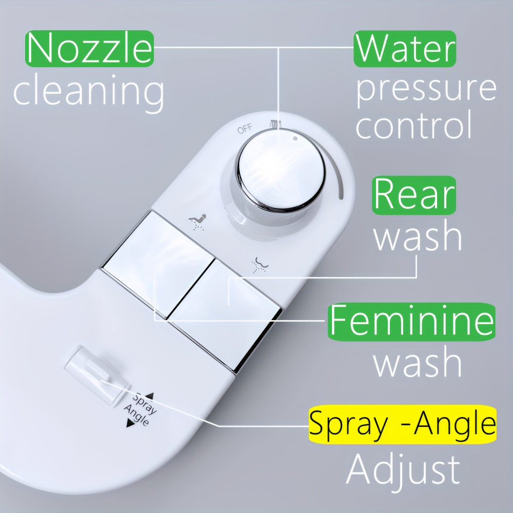 Bidet Mécanique Réglable – Double Jet & Angle Ajustable (avec Adaptateur Métallique 3/8”)
