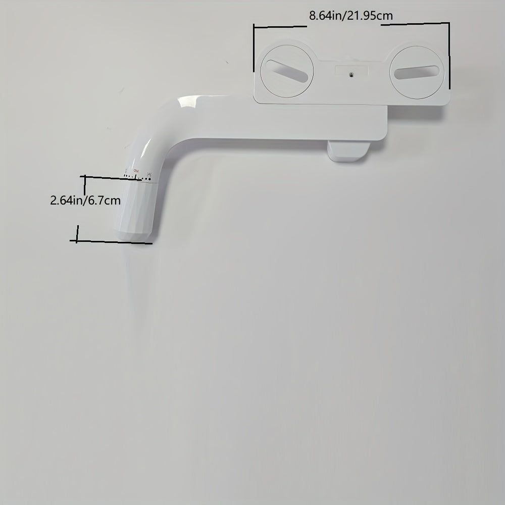 Bidet Mécanique à Eau Froide – Double Jet Hygiénique & Pression Réglable (Adaptateur 3/8” EU)