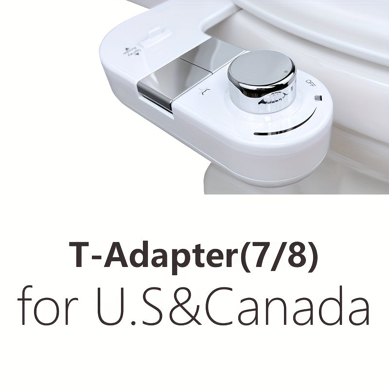 Bidet Mécanique Réglable – Double Jet & Angle Ajustable (avec Adaptateur Métallique 3/8”)