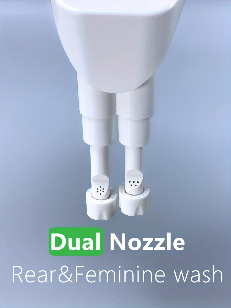 Bidet Mécanique à Eau Froide – Double Jet Hygiénique & Pression Réglable (Adaptateur 3/8” EU)