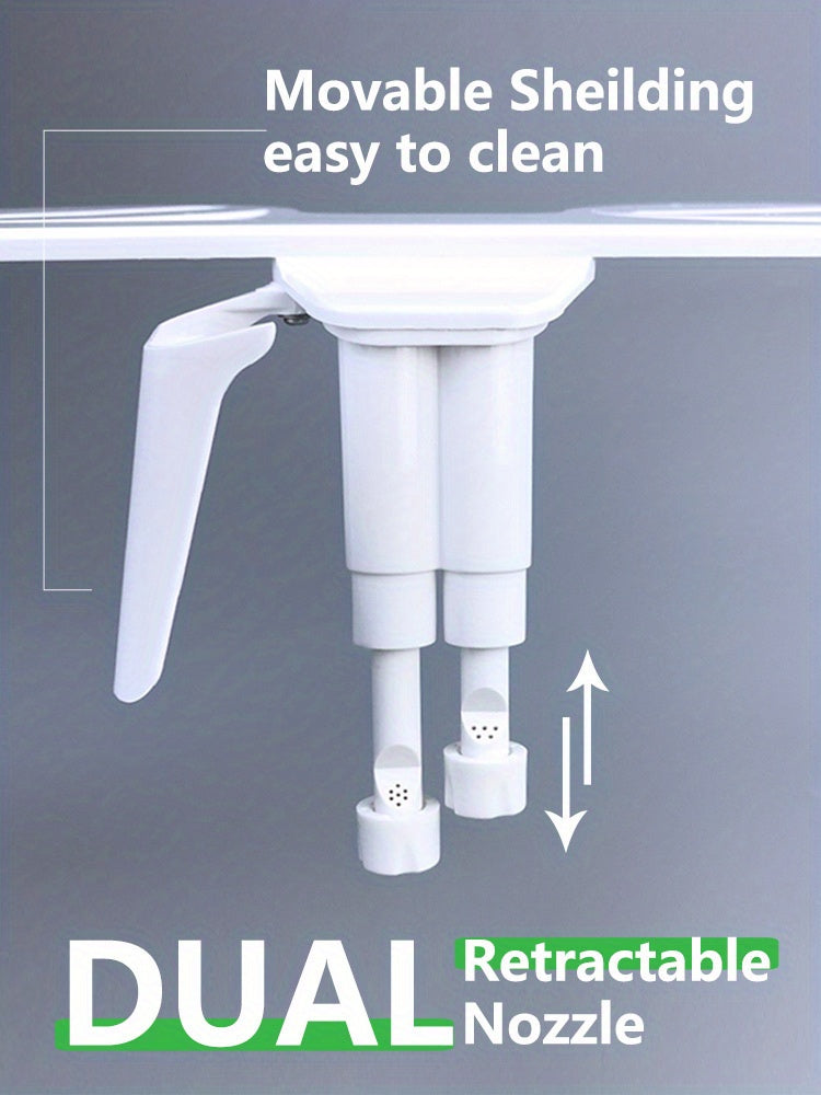 Bidet Mécanique Ultra Fin – Double Jet à Eau Froide avec Adaptateur Métallique 3/8