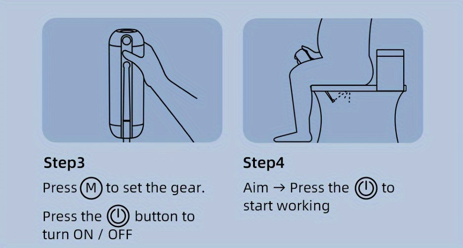 Bidet Portable Électrique Pliable – Rechargeable & Haute Pression (200 ml)