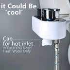 Bidet à Eau Chaude & Froide – Contrôle de Température et Double Jet Lavant (Adaptateur Européen 3/8”)