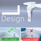 Bidet Mécanique à Eau Froide – Double Jet Hygiénique & Pression Réglable (Adaptateur 3/8” EU)