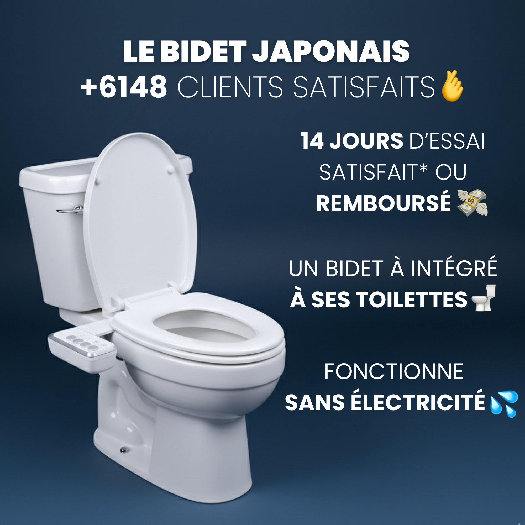 Bidet à Bouton - Série Simple