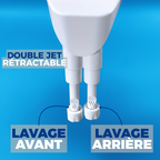 Bidet Mécanique à Eau Froide – Double Jet Hygiénique & Pression Réglable (Adaptateur 3/8” EU)