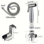 Pulvérisateur de Bidet en Acier Inoxydable – Kit Complet avec Robinet & Tuyau 1,5 m