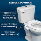 Bidet Mécanique à Eau Froide – Double Jet Hygiénique & Pression Réglable (Adaptateur 3/8” EU)