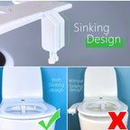 Bidet à Eau Chaude & Froide – Contrôle de Température et Double Jet Lavant (Adaptateur Européen 3/8”)