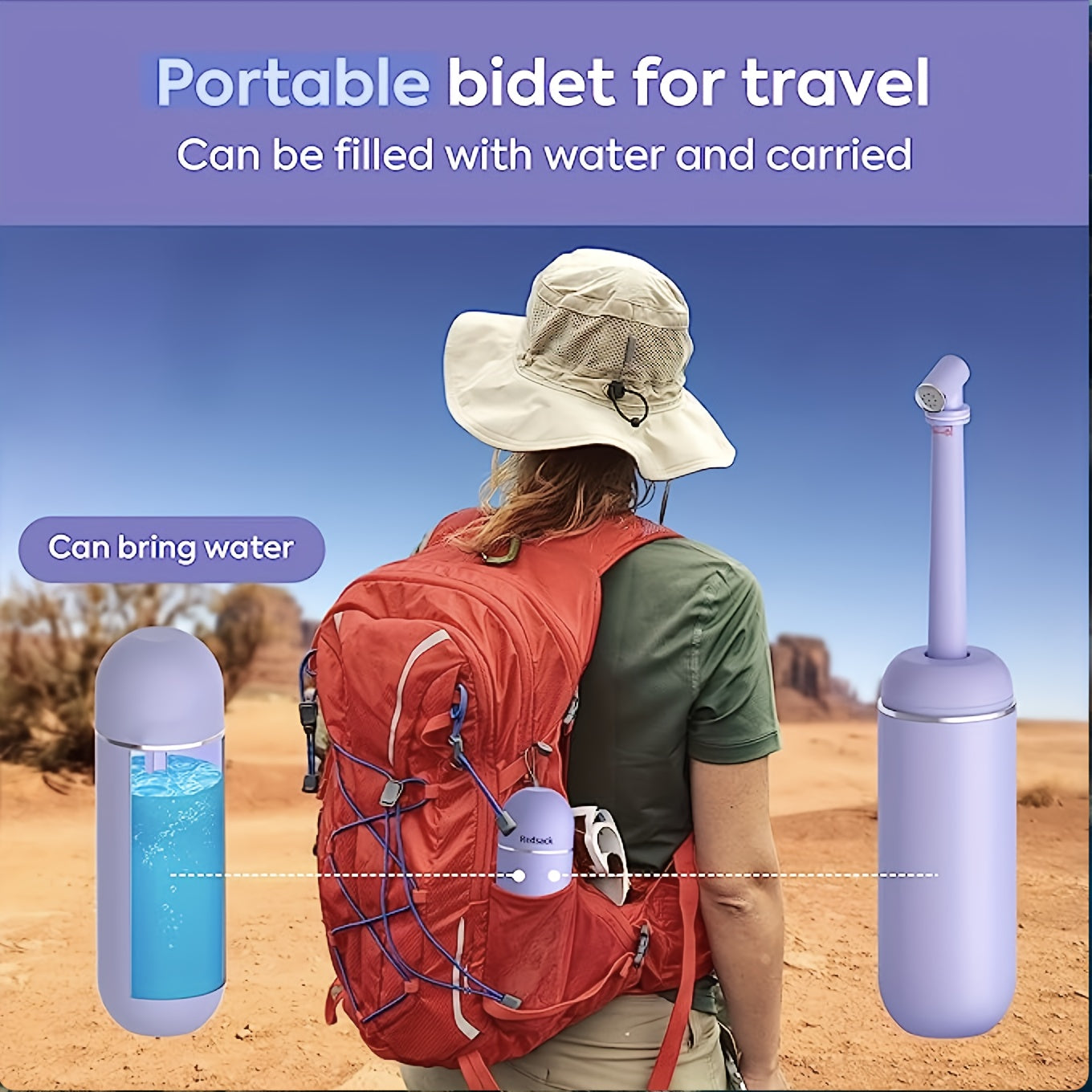 Bidet Manuel Portable 380 ml – Hygiène & Confort Sans Électricité